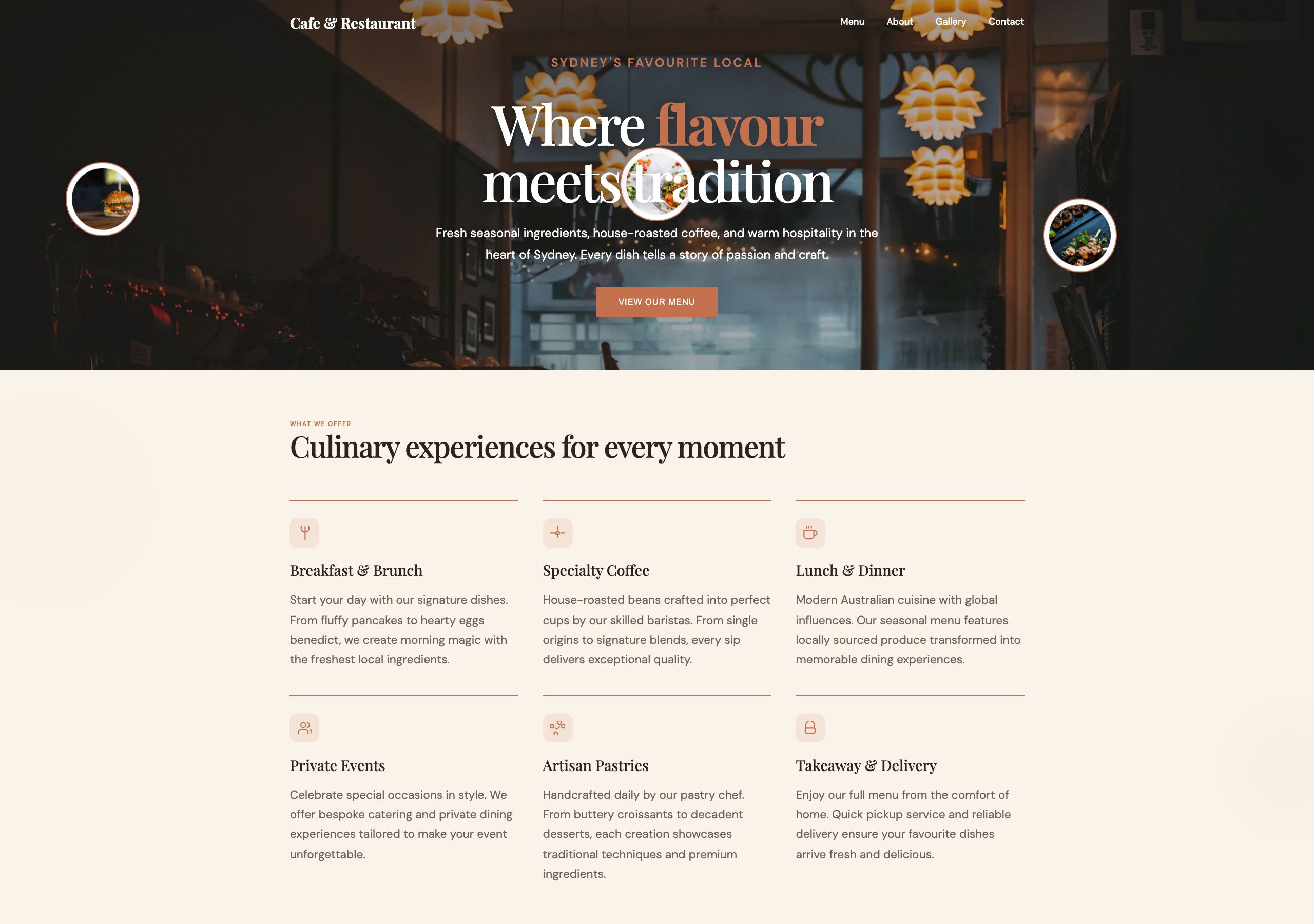 Cafe & Restaurant — Cafe & Restaurant