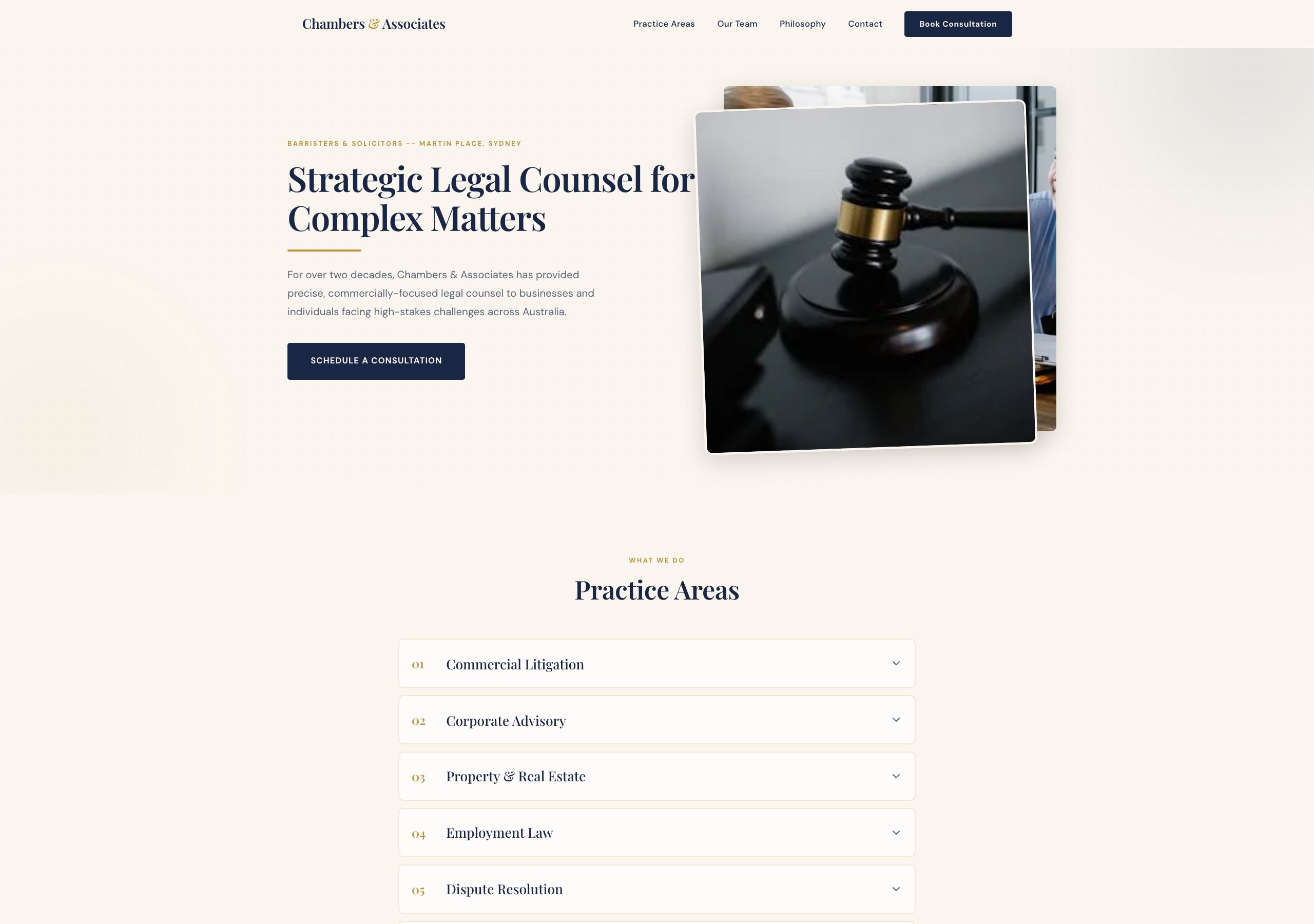 Chambers & Associates — Law & Advisory