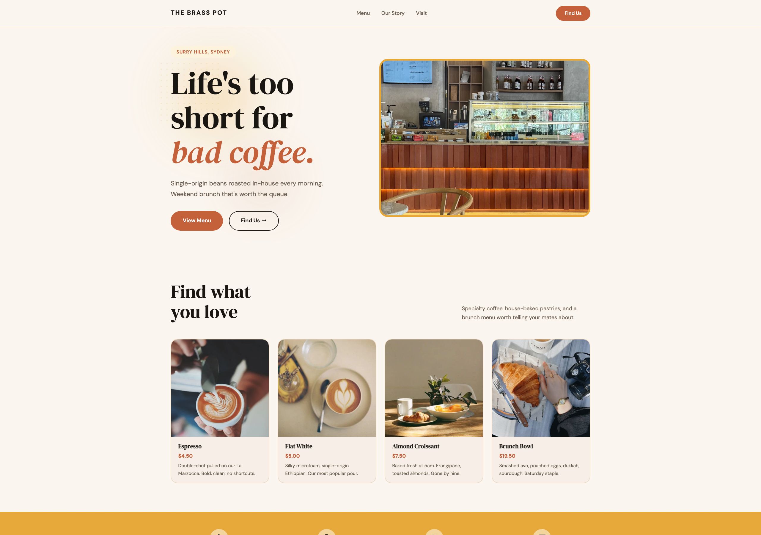 The Brass Pot — Coffee Shop