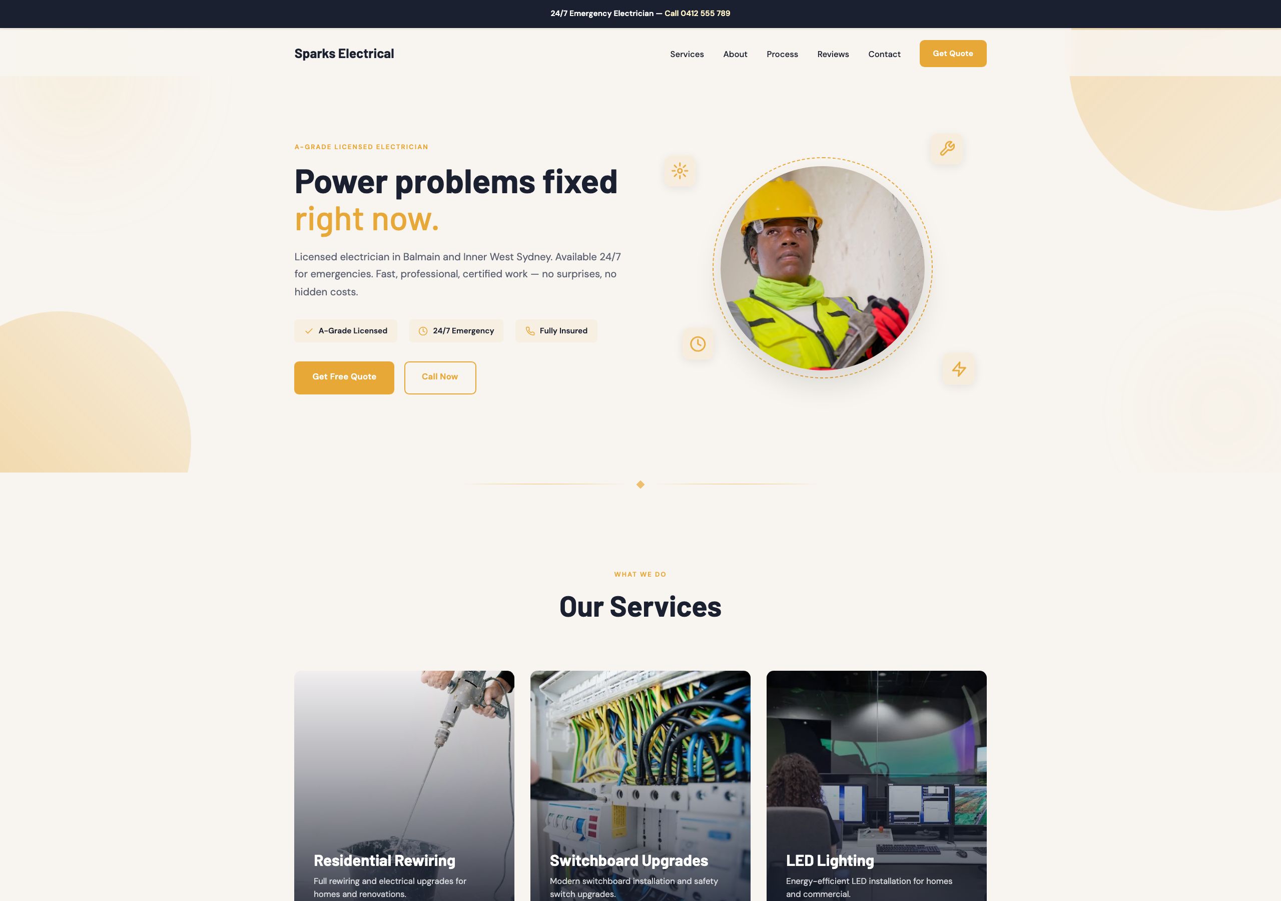 Sparks Electrical — Electrician