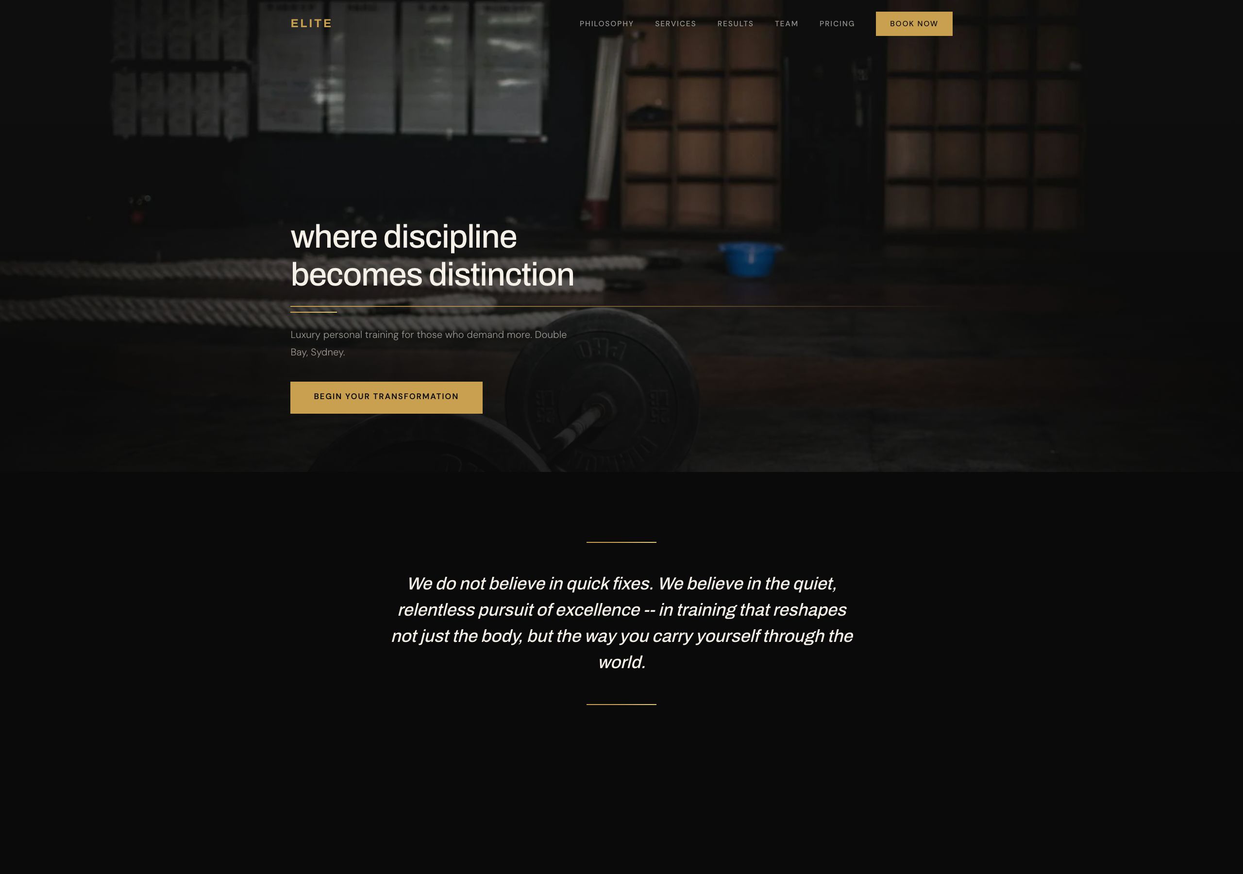 Elite Performance Studio — Premium Fitness