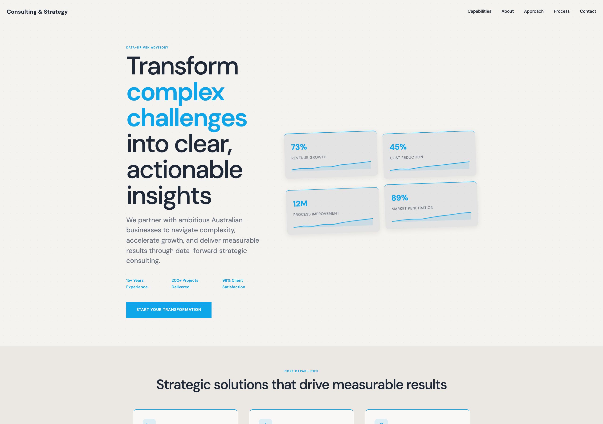 Consulting & Strategy — Consulting & Strategy