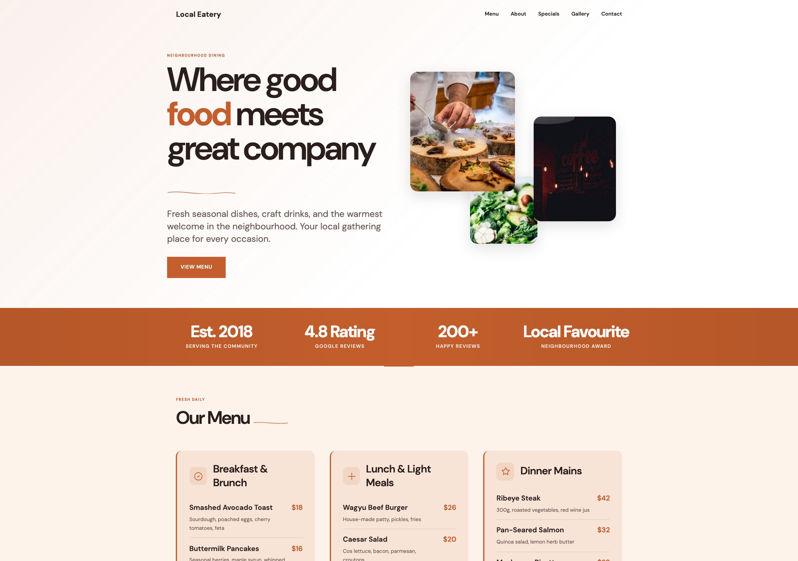 Local Eatery — Local Eatery